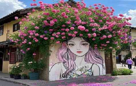 鹤峰怎么设计网红打卡墙绘