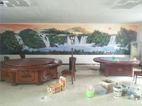 鹤峰墙绘-写实风景