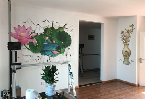 鹤峰墙体彩绘相比墙纸的优势。