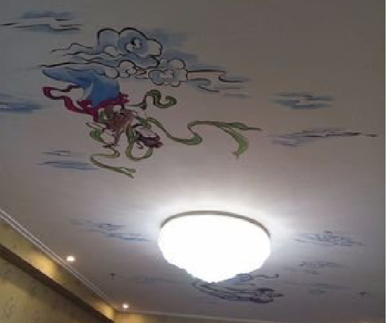 鹤峰如何快速绘制天花板上的手绘墙？