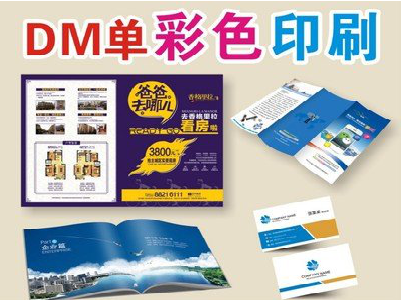 鹤峰单页印刷，色彩搭配简单。