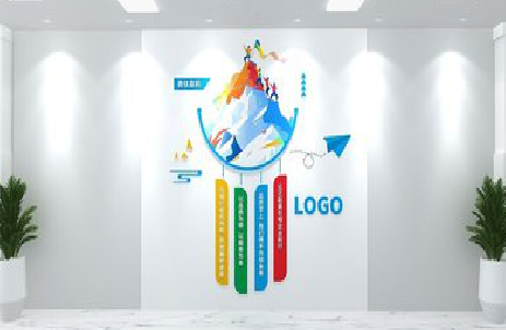 鹤峰公司企业形象墙的工艺材料有哪些？