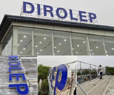 鹤峰楼顶发光字安装的注意事项。